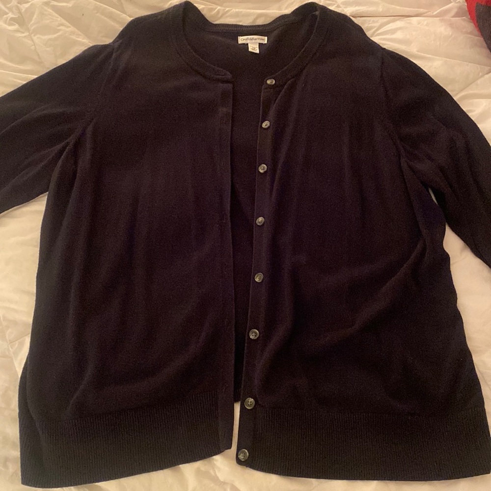 Black button up cardigan